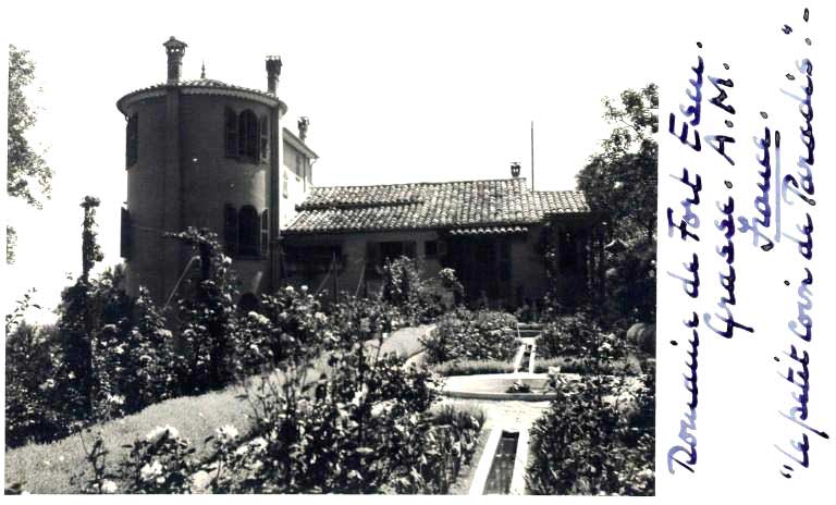From the rose garden at the rear of The Domaine in 1935