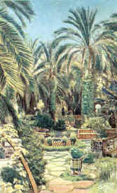 Menton Fontana Rosa, Jardin Blasco Ibanes c 1950