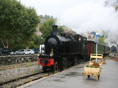 Sunday steam service near Entrevaux in Sept 2011
