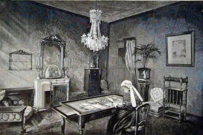 The study in the Grand Hotel Grasse in 1891