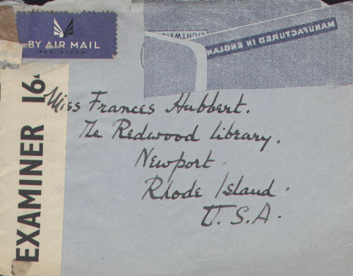 WWII censored envelope from one of the letters